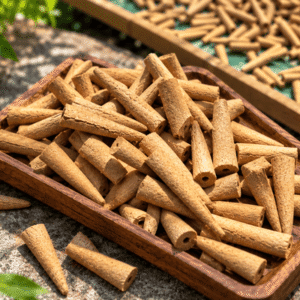 Alternative view of 100% Handmade Natural Agarwood Incense Cones – Ngu Tram